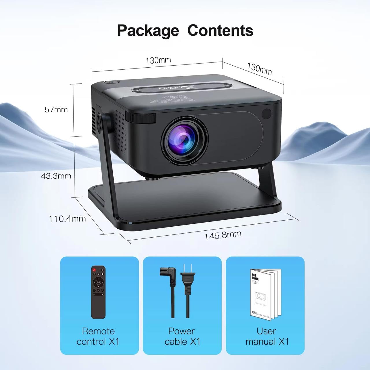 XNANO Smart Mini Projector with Android