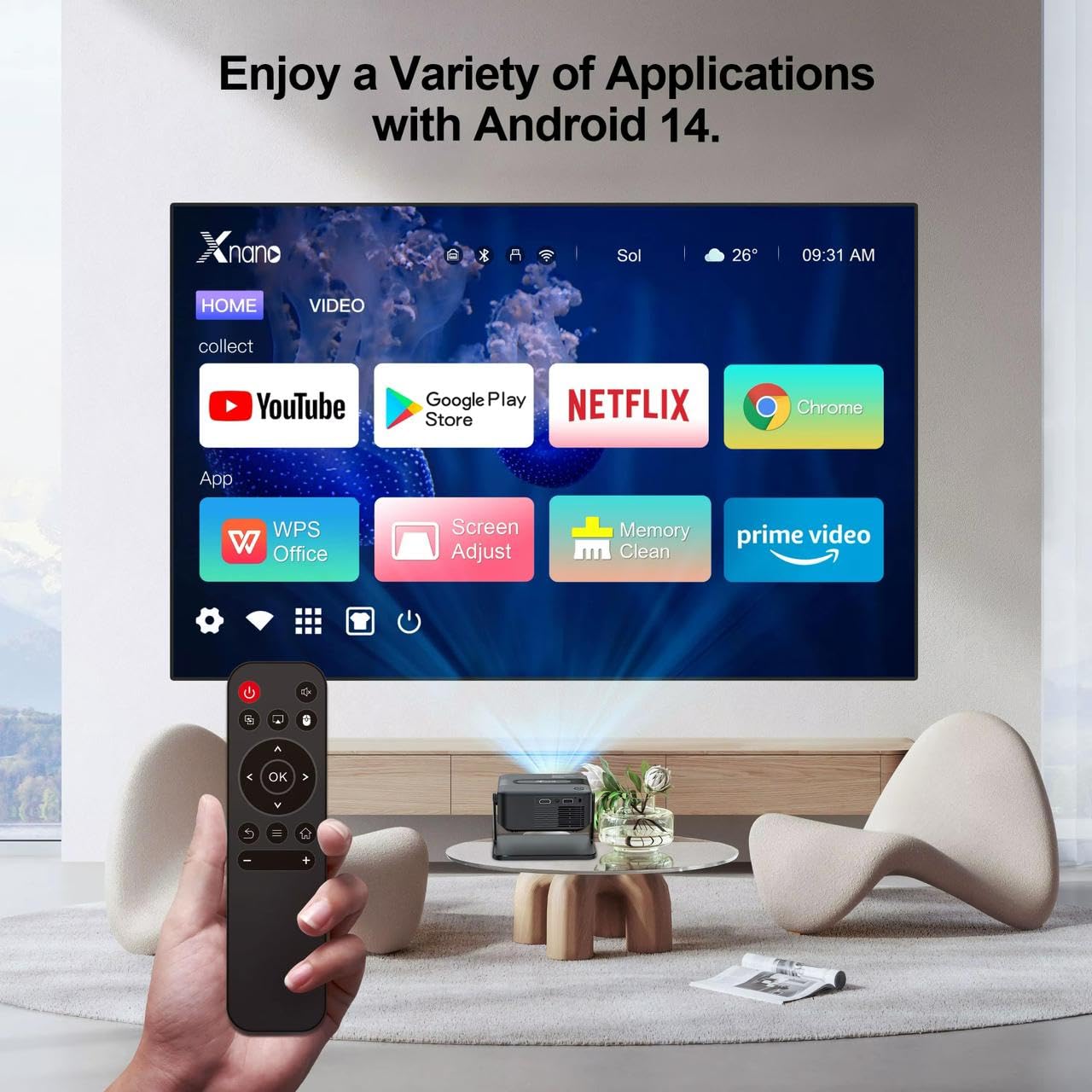 XNANO Smart Mini Projector with Android